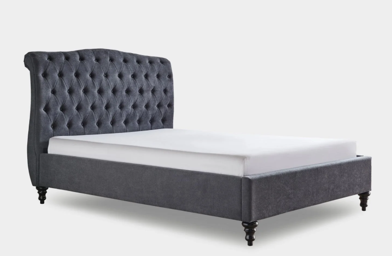 Rosa Bed Dark Grey Double Bed