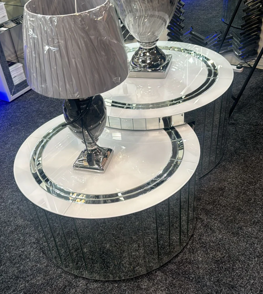 Bianco Round Coffee Table Set