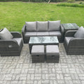 7PC Rattan Garden Furniture