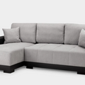 Cimiano Sofabed Black/Grey Left Hand Facing Corner