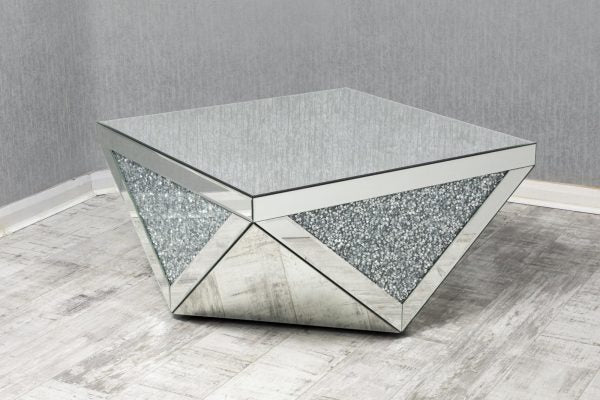Crushed Crystal Diamond Coffee Table