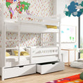 Wooden Bunk Bed Gabi with Storage