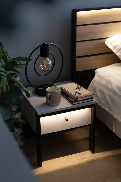 Gris Bedside Table