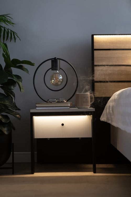 Gris Bedside Table