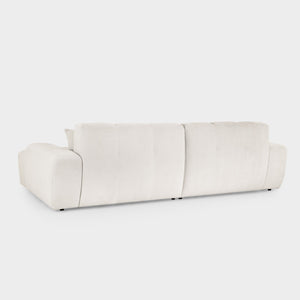 White sofa on a light gray background