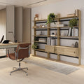 Ollie Desk With Bookcase 108cm