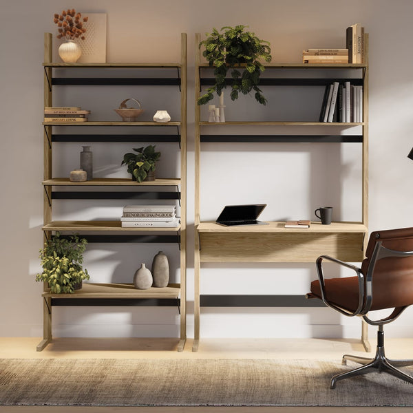 Ollie Desk With Bookcase 108cm