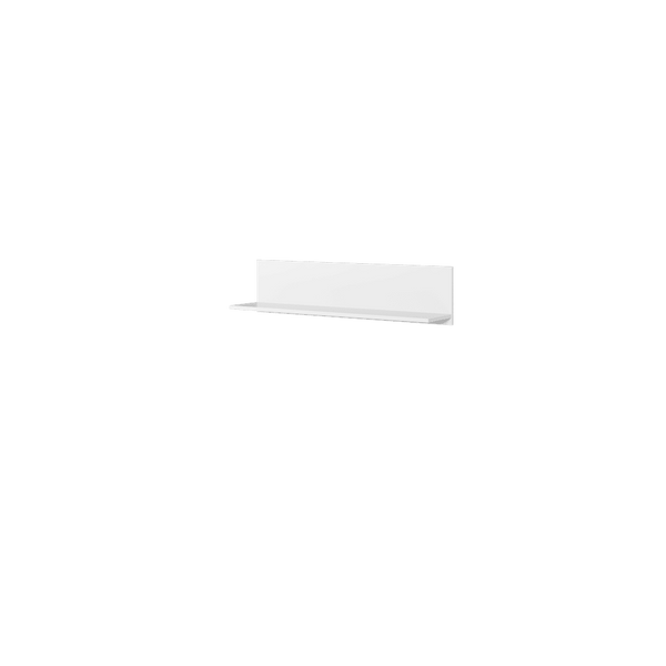 Rectangular white object on a transparent background