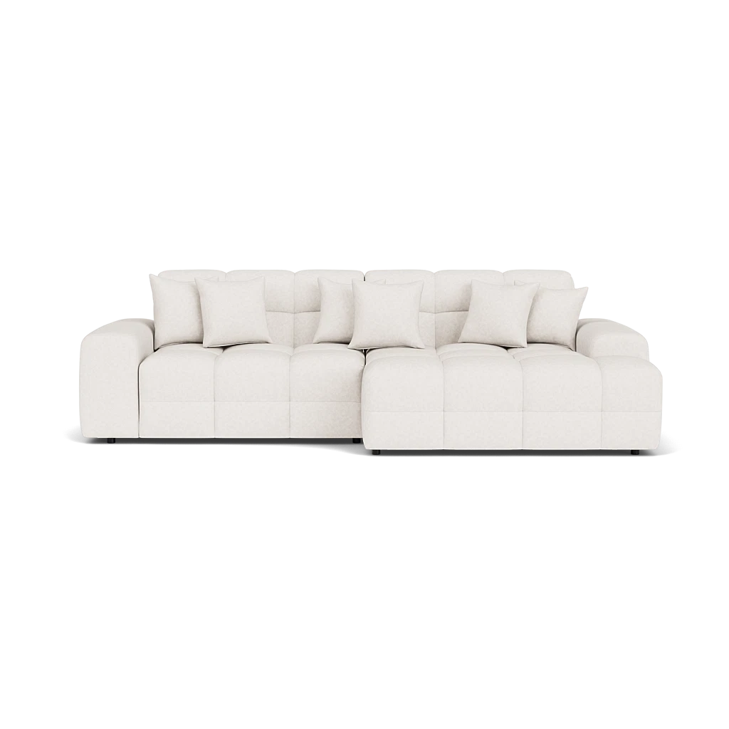 White sofa on a white background