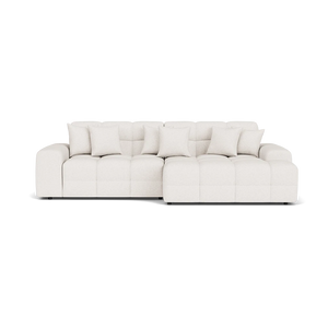 White sofa on a white background